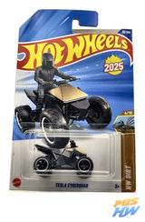 Hot Wheels Tesla Cyberquad, en carta original (foto 1)