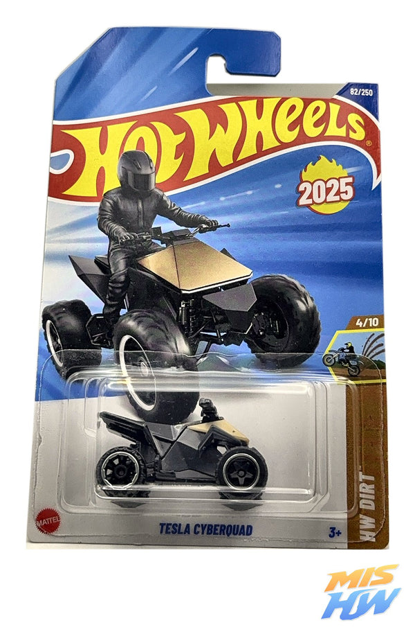 Hot Wheels Tesla Cyberquad, en carta original (foto 1)