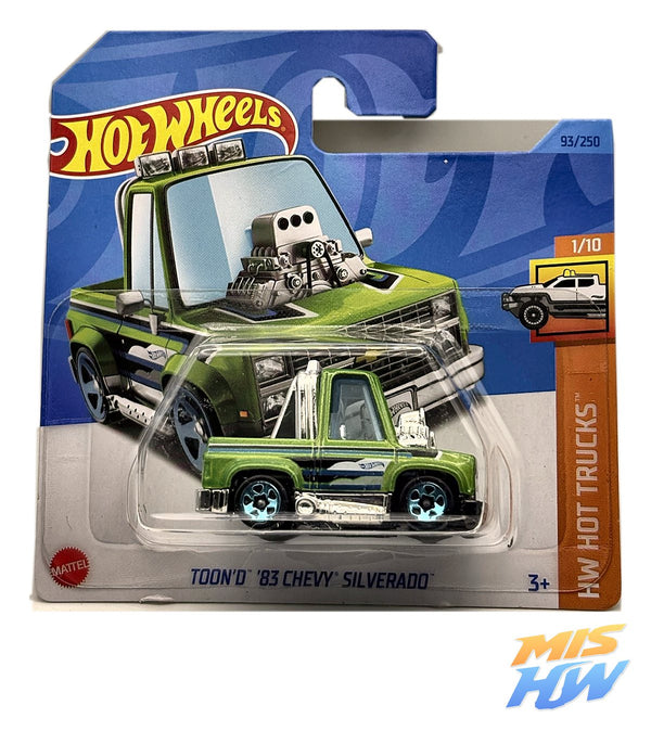 Hot Wheels Toon'd '83 Chevy Silverado, en carta original
