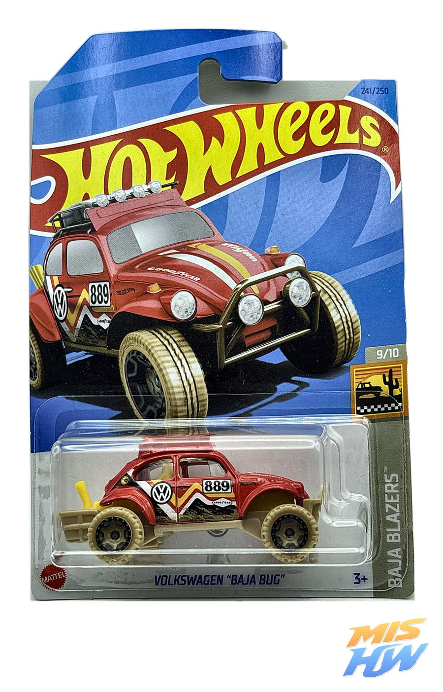 Hot Wheels Volkswagen Baja Bug Treasure Hunt, en carta original
