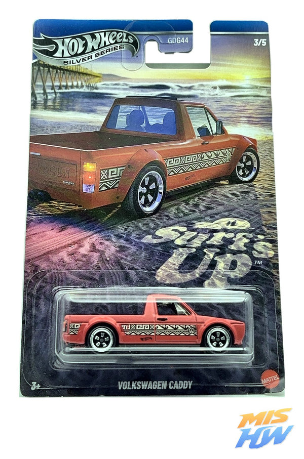 Hot Wheels Volkswagen Caddy Silver Series, en carta original
