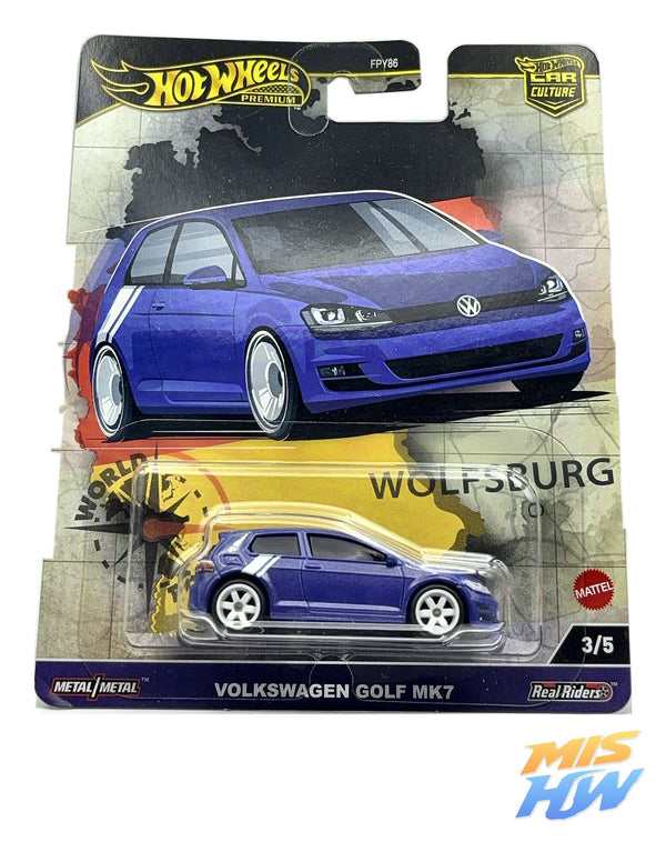 Hot Wheels Volkswagen Golf MK7 Car Culture, en carta original