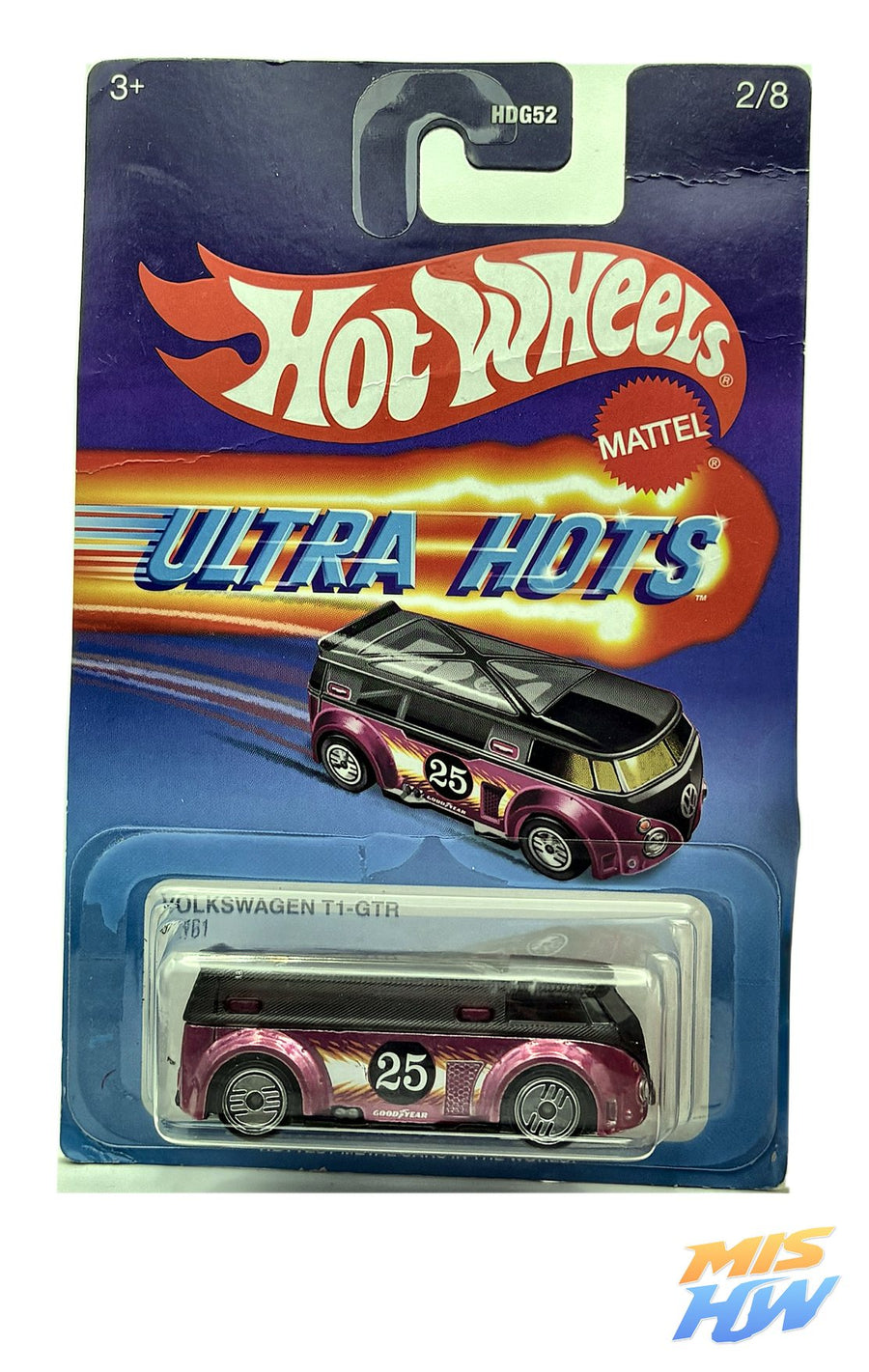 Hot Wheels Volkswagen T1-GTR Ultra Hots, en carta original