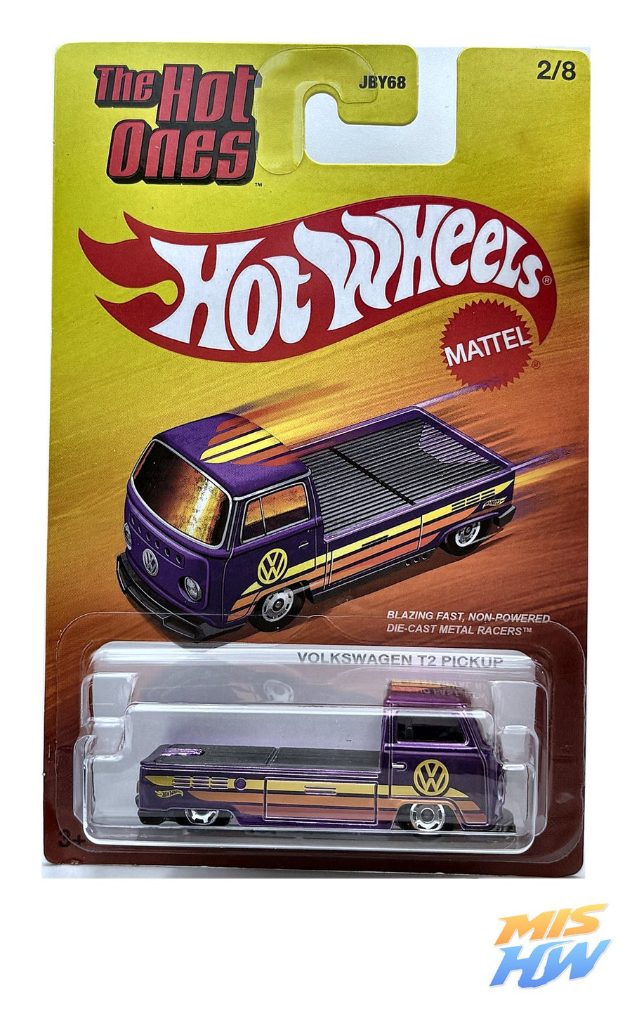 Hot Wheels Volkswagen T2 Pickup The Hot Ones, en carta original